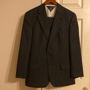 2PC TOMMY HILFIGER PURE WOOL PINSTRIPE SUIT